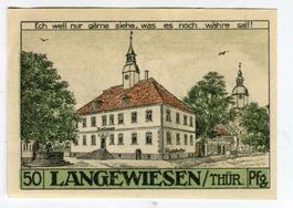 Notgeld "50 Pfennig. Langewiesen 1921"
