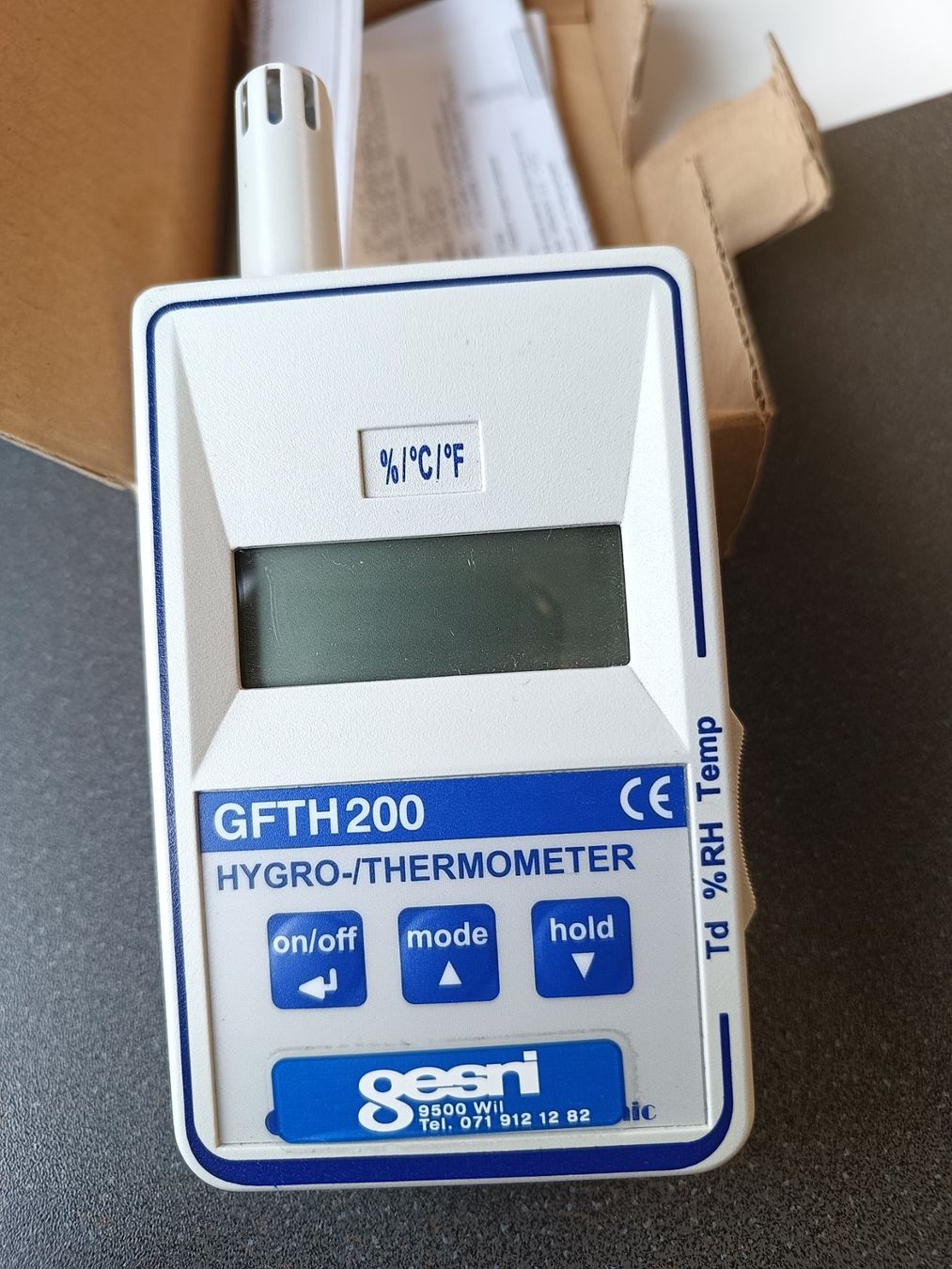 Misurare: GFTH 200 Hygro- / Thermometer – Nuovo (secondo la descrizione) da Oberegg venduto da A-Z.Handel.Loehrer 1