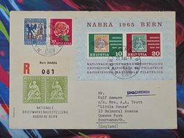 CL28 Enveloppe + Timbre Suisse 1965