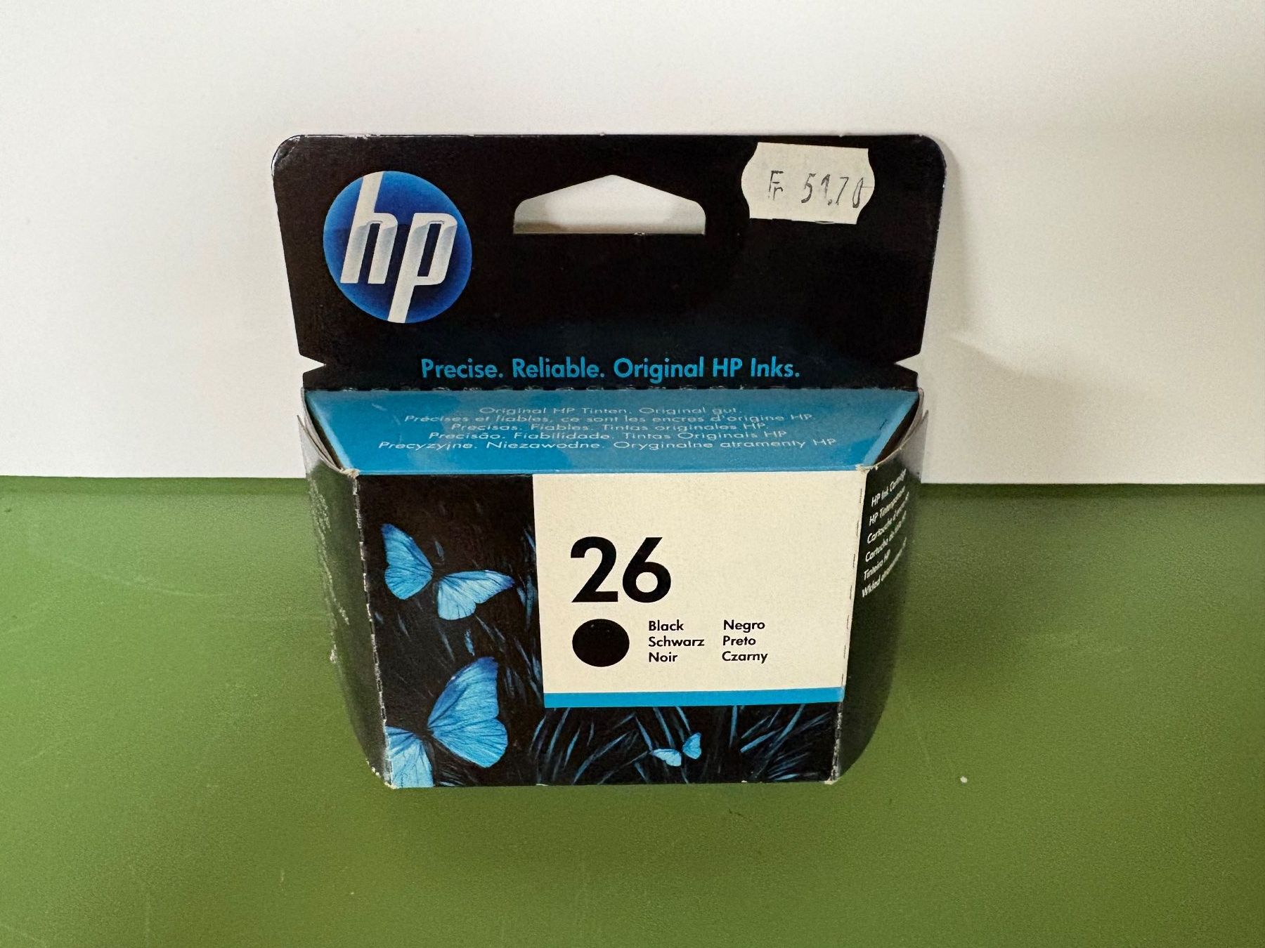 Hewlett Packard Cartucce per stampanti & toner: HP 26 Schwarz Original Druckerpatrone – Usato da Weite venduto da FTW-AG