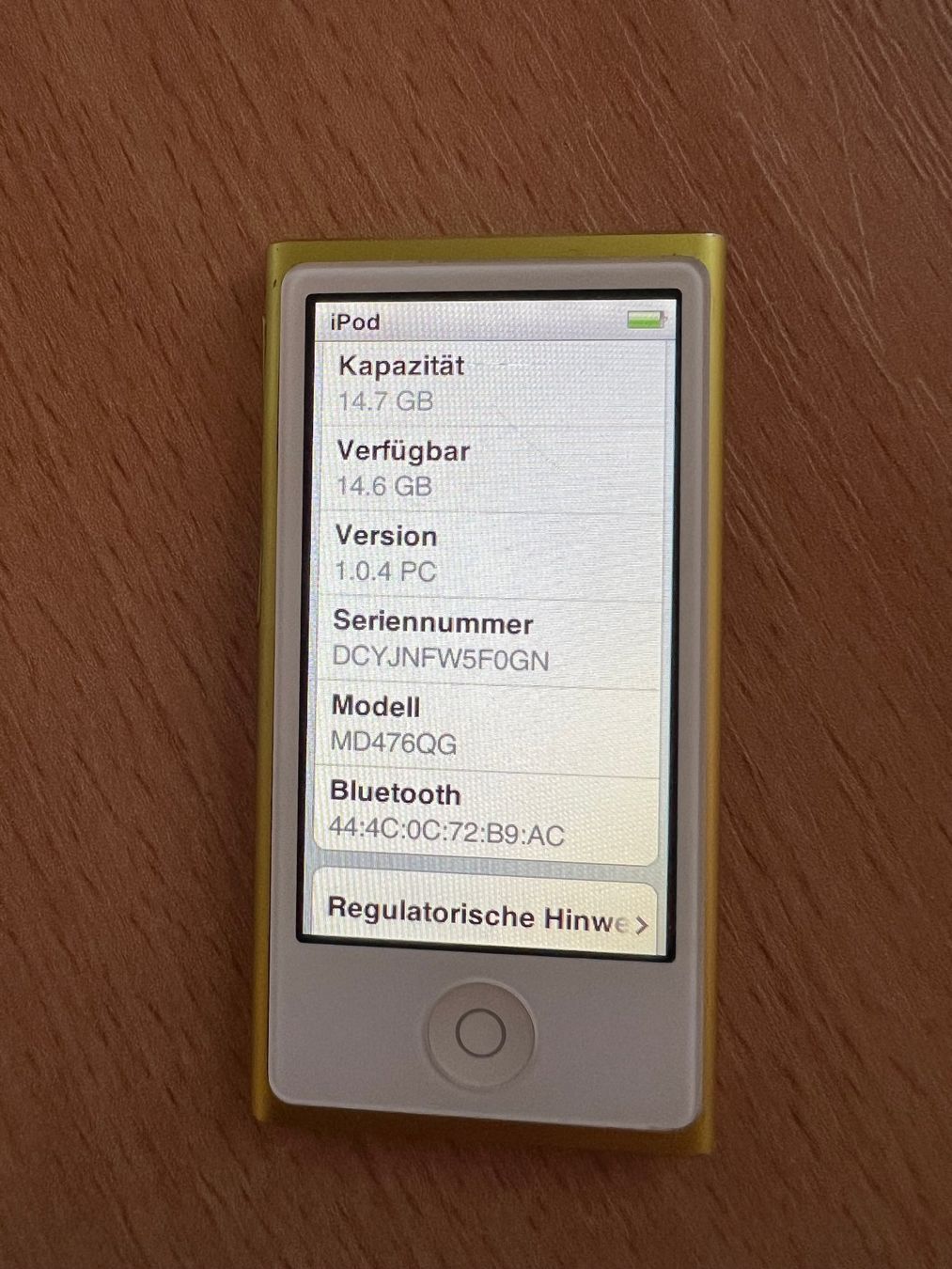 Apple Lettore multimediale portatile: iPod Nano 7. Generation Gold – Usato da Uzwil venduto da Nothnic 1