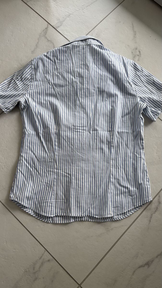 Eterna Camicette: Eterna Bluse 38 Weiss-Blau gestreift – Usato da Seengen venduto da sa_land 1