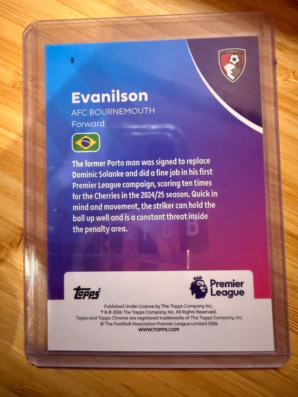 Topps Carte collezionabili: Topps Chrome PL 25/26 - Evanilson - numbered /75 – Nuovo (secondo la descrizione) da Cheyres venduto da KeK04 1