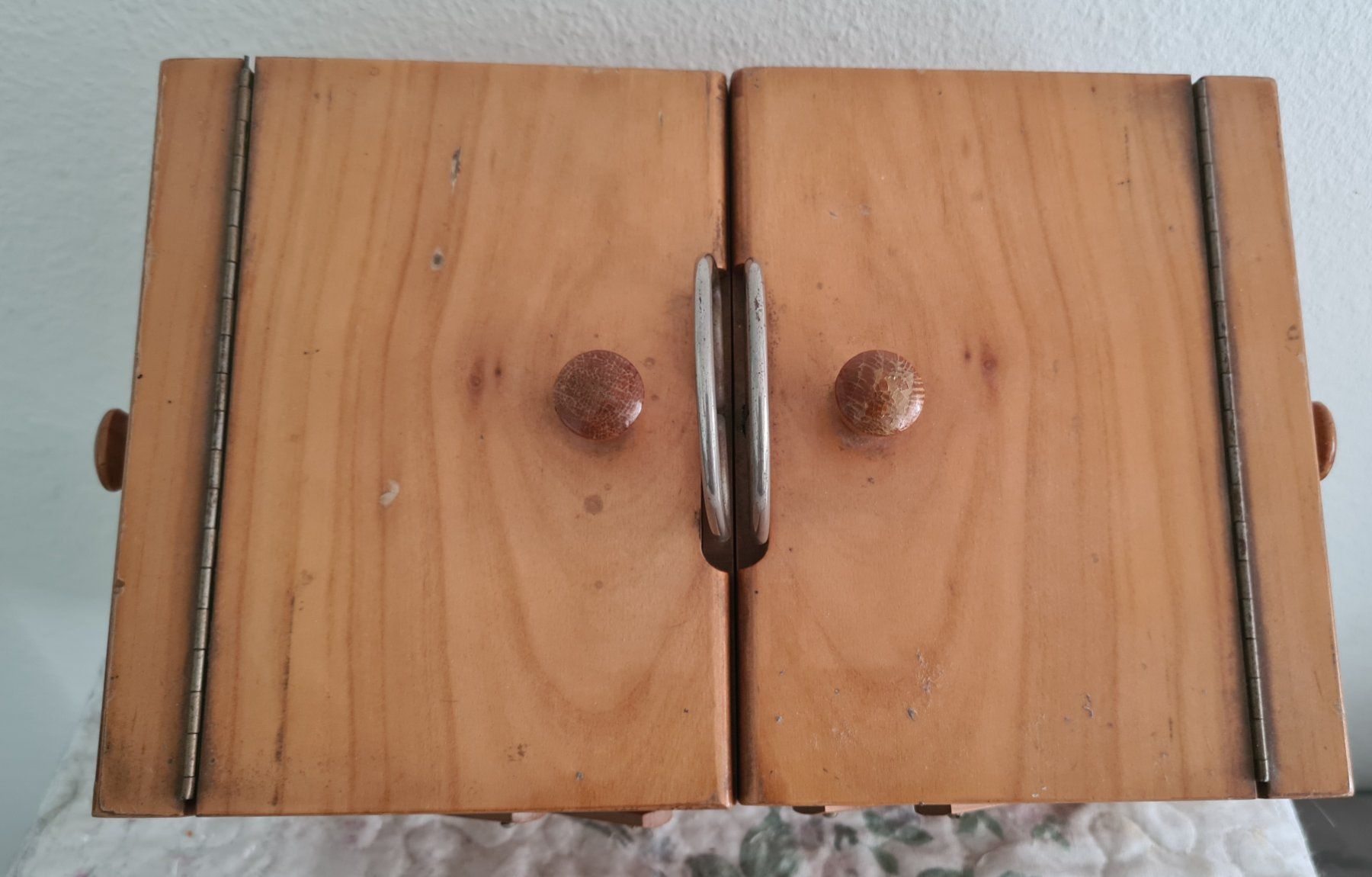 Sonstiges zum Basteln & Handarbeiten: Antikes Nähkästchen Holz 1950 – Gebraucht aus Winterthur von bibummi 7