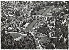 AK Fribourg Schweiz Luftaufnahme