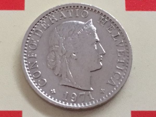 Tutti le monete: 20 Rappen 1971 ss+ – Usato da Elsau venduto da herbybay