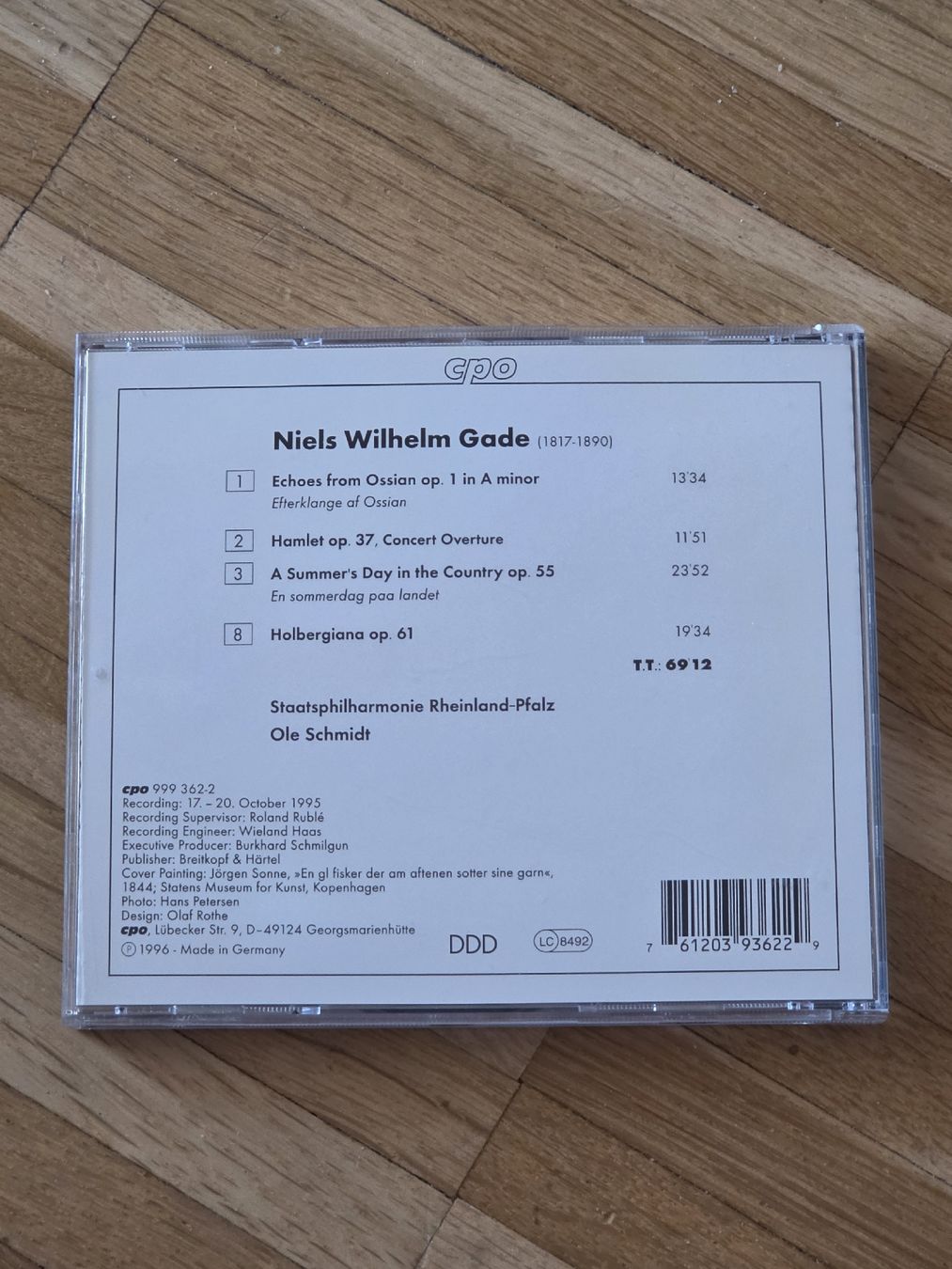 CD: CD: Niels Wilhelm Gade: Kompositionen – Usato da Aesch BL venduto da immon 1