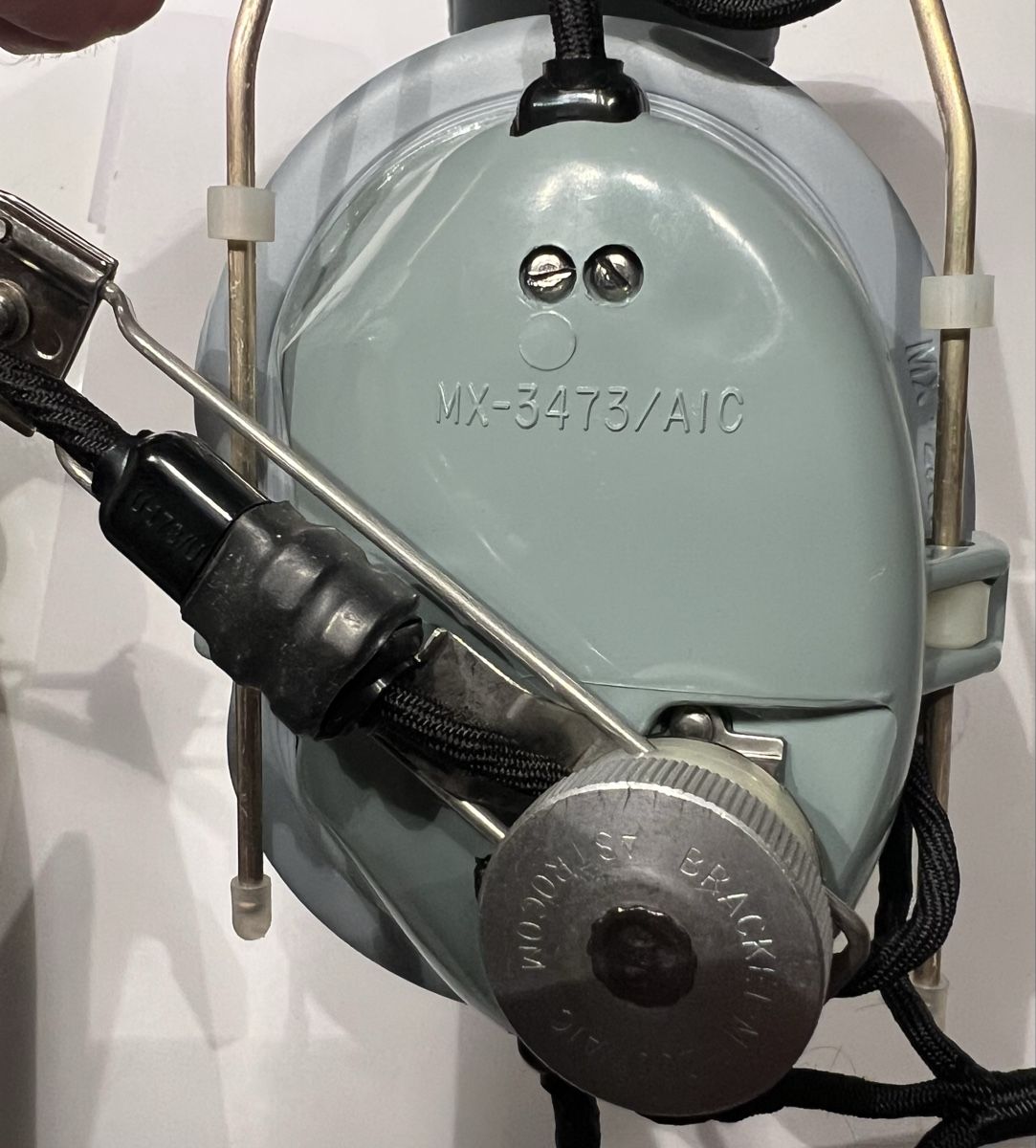 Radiocomunicazione: US Air Force Swiss Air Force Aviation Headset MX-3473 MX-250 – Nuovo (secondo la descrizione) da Oberhofen Thun'see venduto da SwissTreasure
