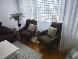 Sofa und Sessel braun guter Zustand
