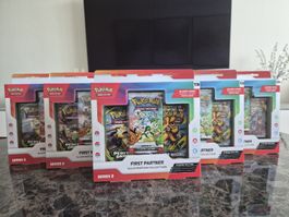 6x Pokémon First Partner Illustration Collection Series 2 EN