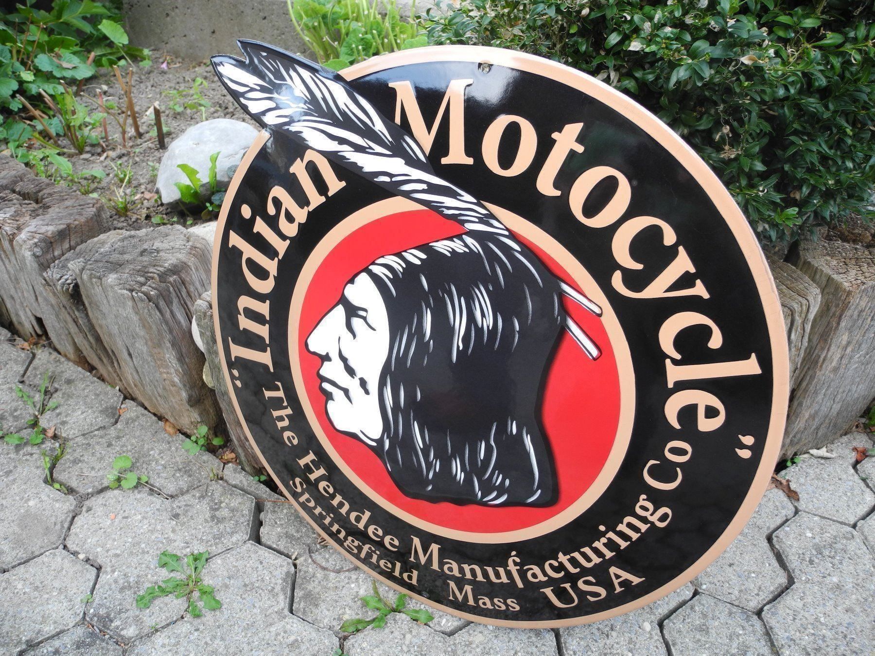 Indian Motorcycle Schilder: INDIAN MOTOCYCLES EMAILSCHILD – Neu (gemäss Beschreibung) aus Reinach AG von Huckleberrysix 5
