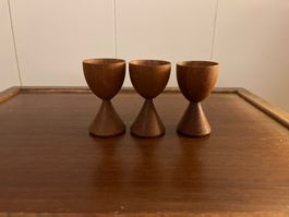 Design Eierbecher Teakholz