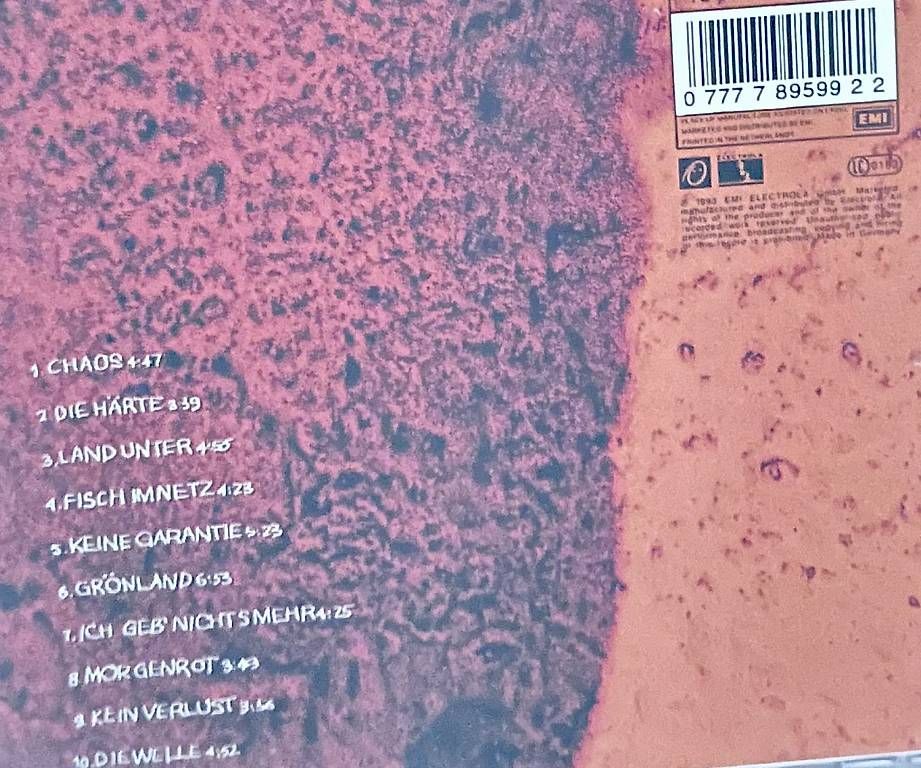 CD: Chaos - Grönemeyer  – Usato da Eschenbach LU venduto da arin91 1