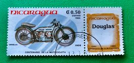 BRIEFMARKEN AUS  Nicaragua 100 Jahre Motorräder  GESTEMPELT 