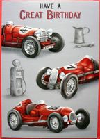 Geburtstag anniversaire carte Karte oldtimer Auto  #5056