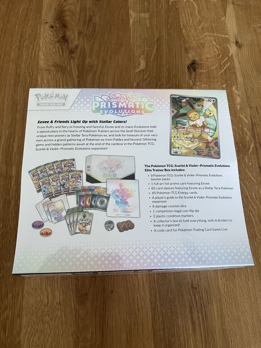 Pokémon Carte collezionabili: Pokémon ETB elite trainer box prismatic évolutions «🇬🇧 » – Nuovo e nell'imballaggio originale da Châtel-St-Denis venduto da Lestresorsdugrenier 2