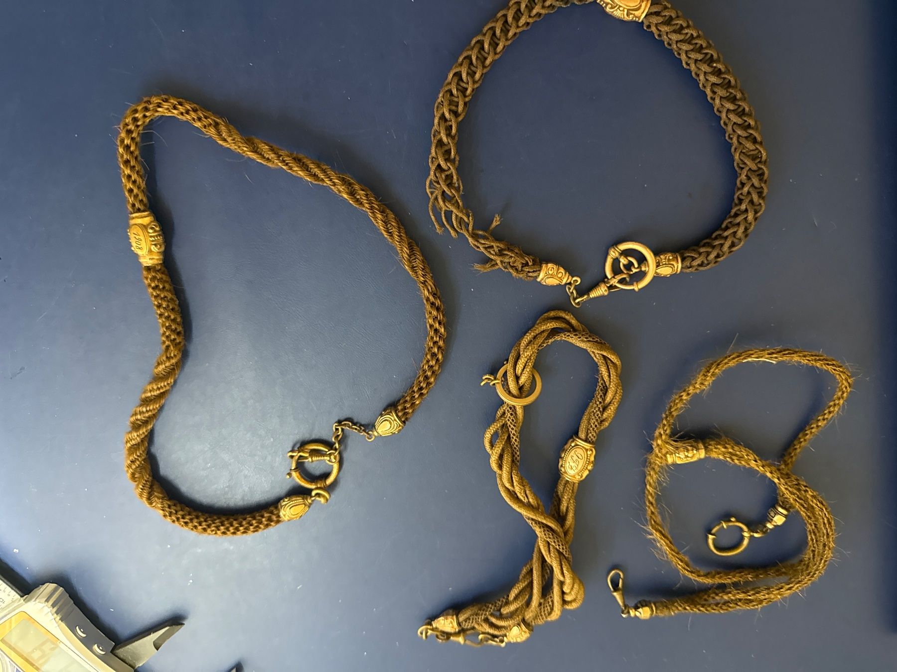 Sonstiges Uhren Zubehör: Echt Haar Taschenuhrkette – Gebraucht aus Pfeffingen von Allhandelklgwatches
