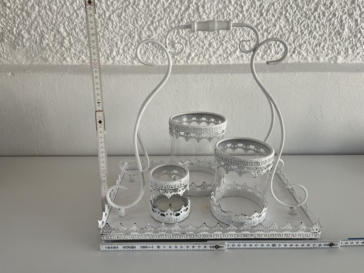 Alle Dekorationen: Windlicht Set / Shabby Chic / Metall,Glas – Gebraucht aus Wetzikon ZH von seli03 9