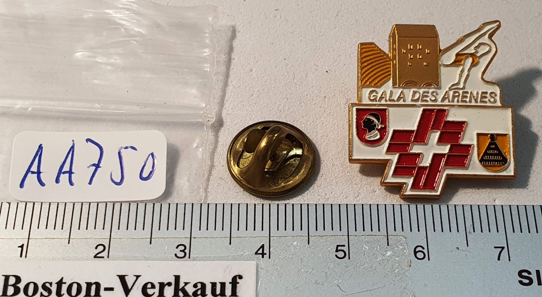 Plaketten & Abzeichen: AA750 - Pin  Gala fes Arenes – Gebraucht aus Reinach BL von Boston-Verkauf 1