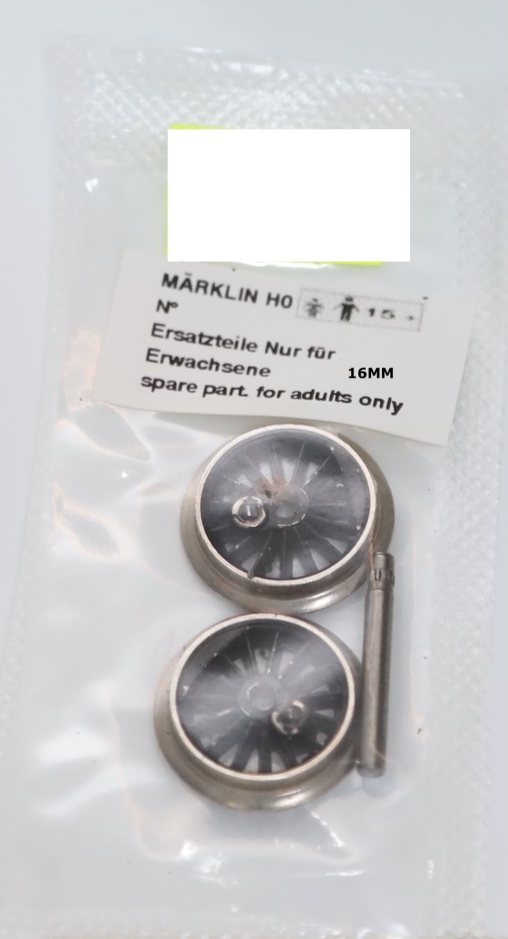 Märklin Modellini di ferrovie: MÄRKLIN DAMPFLOK ACHSEN  16MM – Nuovo (secondo la descrizione) da Ipsach venduto da locky55