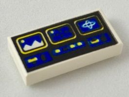 Lego System Spase Fliese 1x2 mit Steuer Elementen(3069p61)