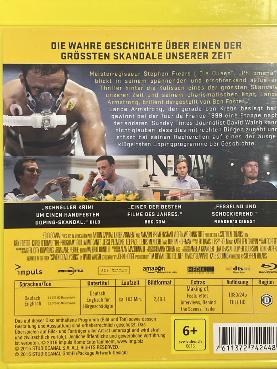 Tutti i DVDs: The Program - Um jeden Preis (2015) – Usato da Waldenburg venduto da Gonzo8 1