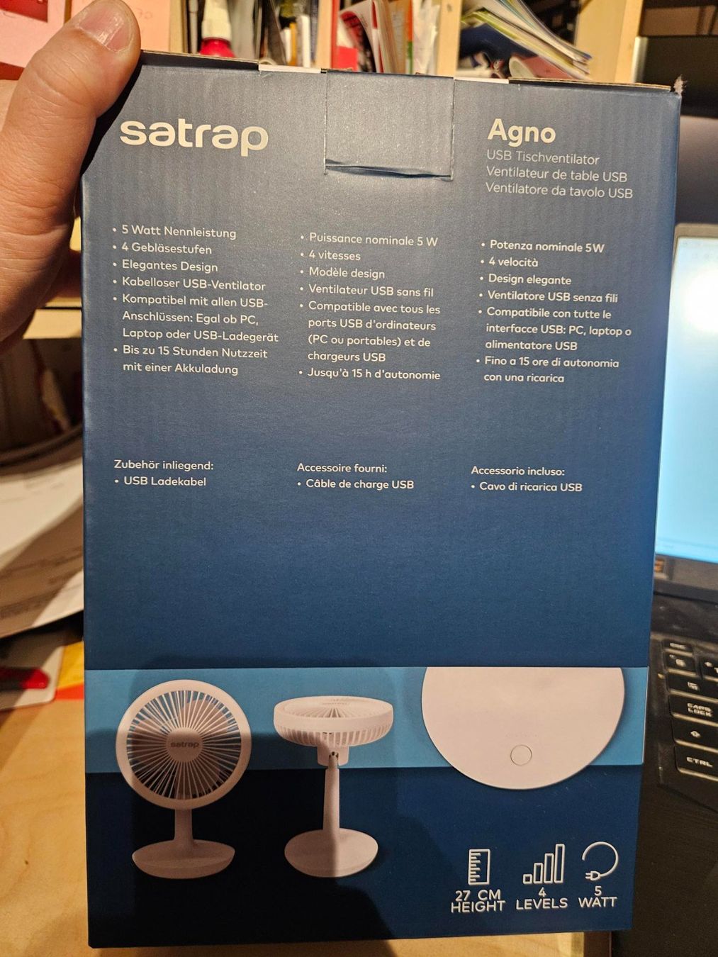 Ventilatori: Satrap Ventilator USB Agno – Usato da Gommiswald venduto da Bullhead 3