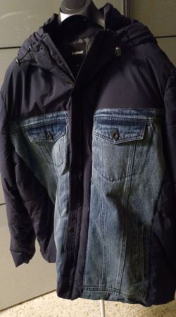 Veste neuve Desigual CHAQ_NECK, détails en jean-XL