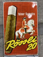Feiner sumatra rössli raucherwaren Werbung Reklame Classic