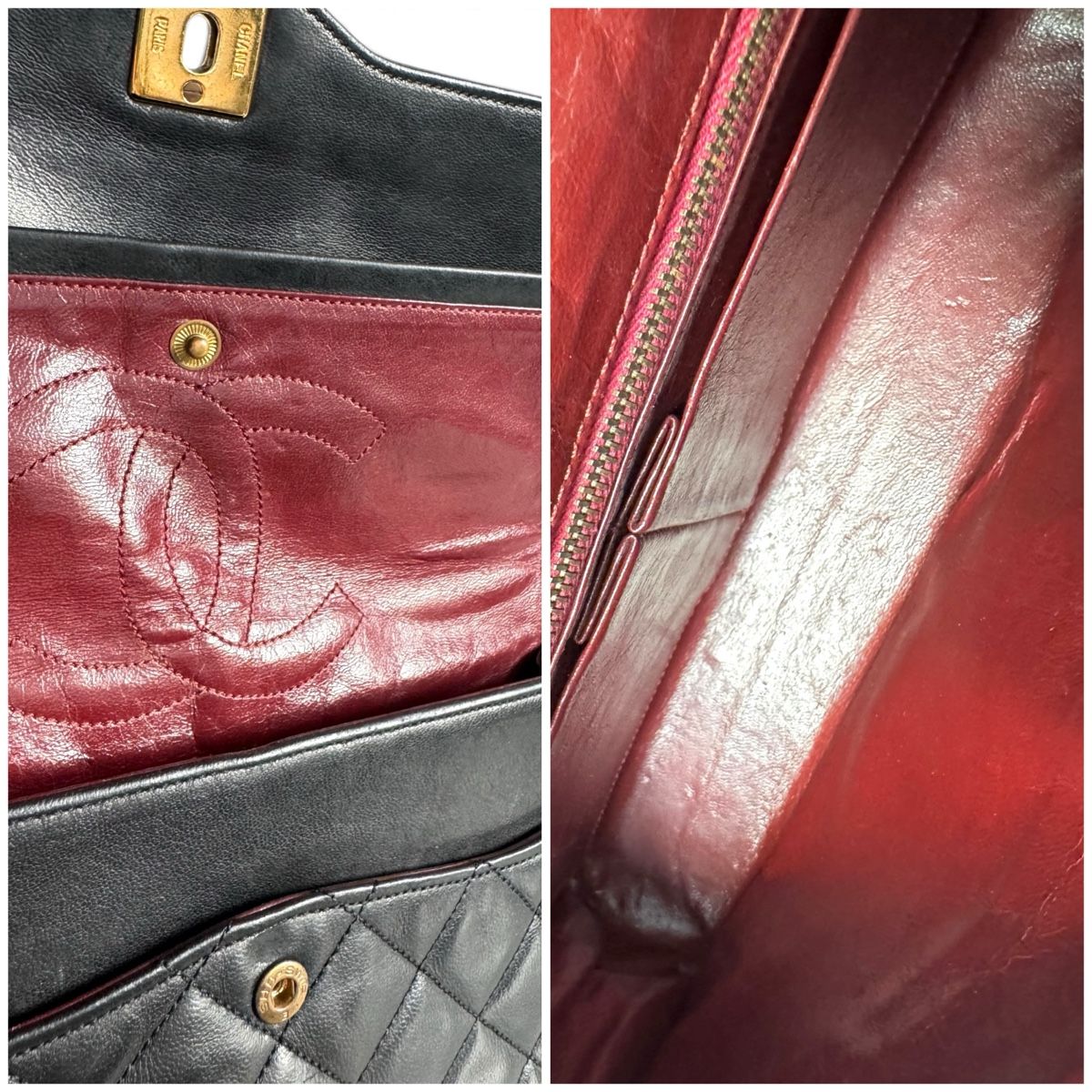 Chanel Borse da donna: CHANEL Lambskin Quilted Medium Double Flap Tasche – Usato da Kriens venduto da hannaandkiko 9