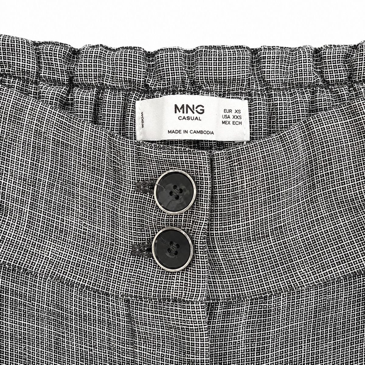 Mango Pantaloni: Culotte Palazzo Hose mit feinem Karomuster – Nuovo (secondo la descrizione) da Aarberg venduto da LovelyThings_ 3