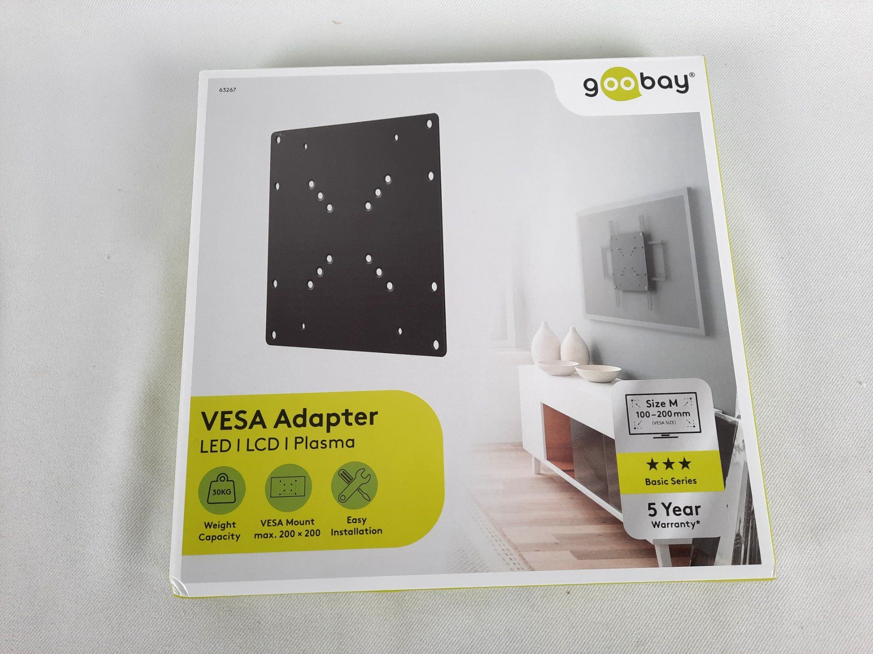 Supporti a parete: GOOBAY Vesa Adapter TV-Wandhalterung – Nuovo (secondo la descrizione) da Beinwil am See venduto da Restwert_Beinwil 3