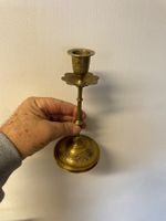 G 116 ) seh schöner Vintage Messing Kerzenständer 20 cm hoch