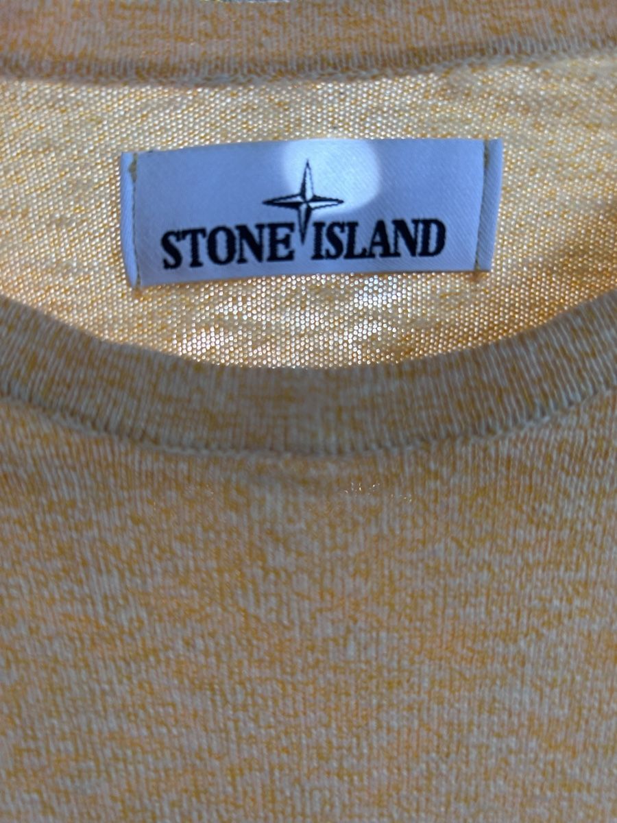 Stone Island Maglioni & Felpe: Stone Island Pullover gelb - Grösse S mit Patch – Usato da Basel venduto da jahrabarr 3