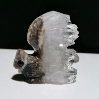Miniature Eichhörnchen Statue Bergkristall Ecureuil Cristal