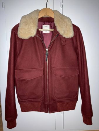 Blouson Sandro bordeaux - taille S (homme)