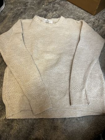 H&M Pullover beige grob gestrickt Grösse 134/140