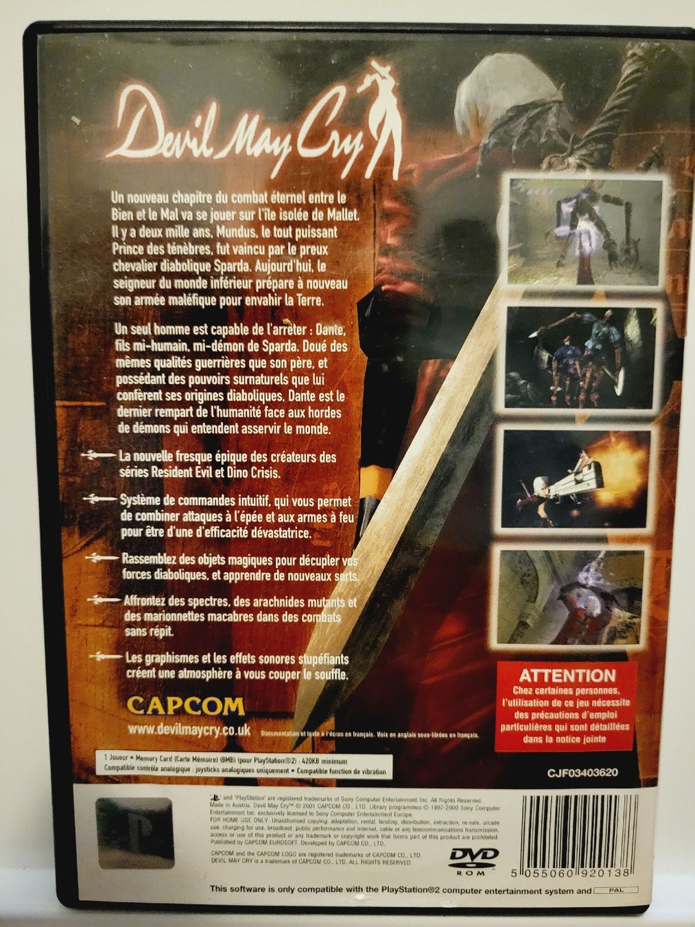 Sony Giochi: Devil May Cry PS2 Jeu Complet! (cib) – Usato da Conthey venduto da Th3gr4yf0x 2
