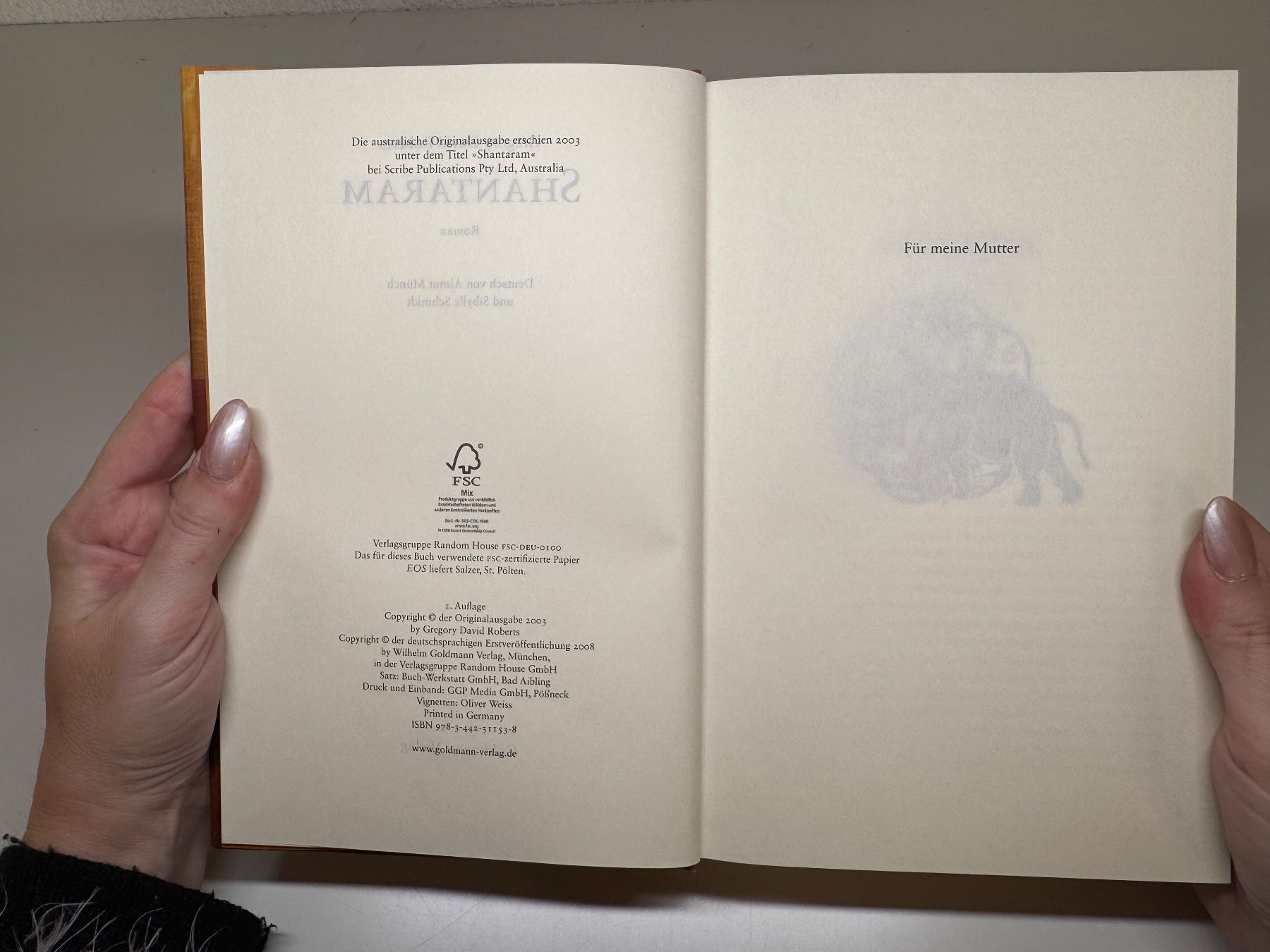 Libri: ROMAN: Gregory David Roberts, Shantaram Aram – Usato da Grosswangen venduto da Deutsche_Romane 3
