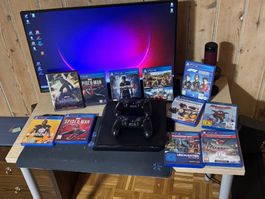 Sony PlayStation 4 1 TB mit 2 Controllern und 20 Spielen ps4