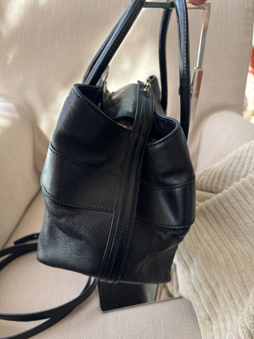 Bally Borse da donna: Bally Bowlingbag Handtasche schwarz Leder – Usato da Muttenz venduto da einfach-schoen 2
