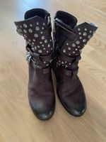 A.S.98 Bottines bordeaux à l’état neuf