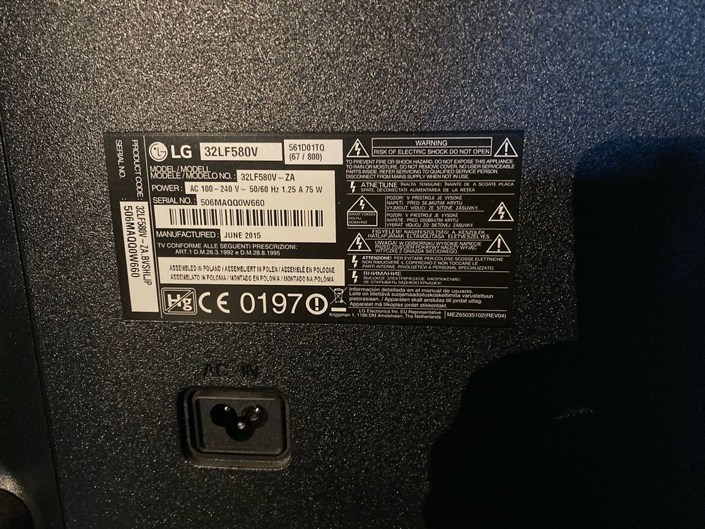 Pièces Détachées Pour Téléviseur LG 47LG5000 - Diagonale 108 Cm (47") - Rétroéclairage Semble OK, LCD HS - Occasion