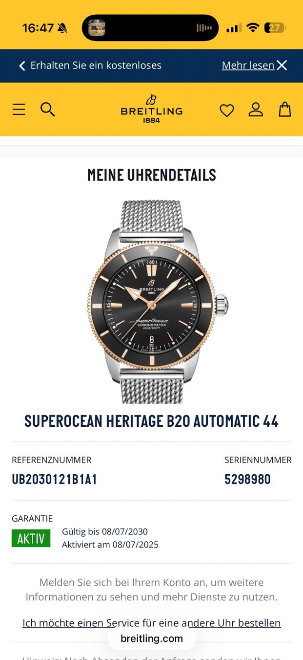 Breitling Orologi: Breitling superocean rosegold 44mm 2025 – Usato da Basel venduto da Leon_63s 5