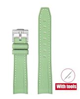 Omega X Swatch Armband in hellgrün für Moonswatch neu 20 mm