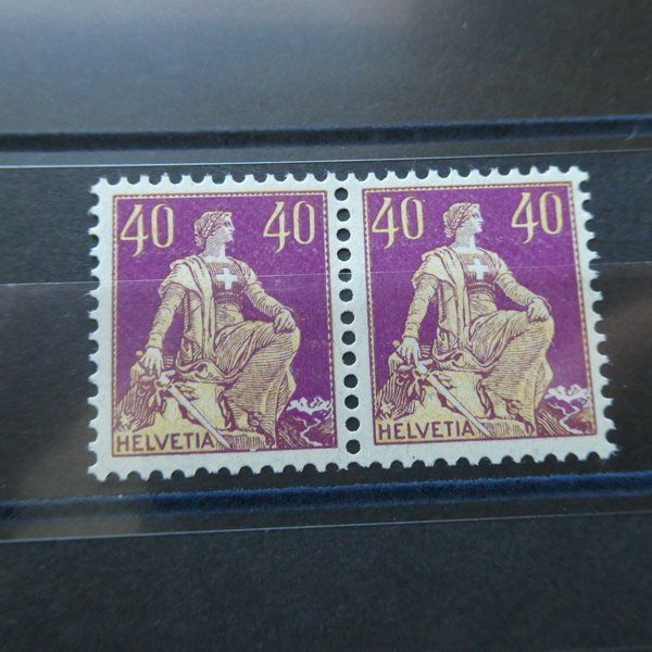 Tutti i francobolli: Sitz. HELVETIA   PÄÄRLI  Kat.Nr. 112 ** – Usato da Egliswil venduto da Trens01 1