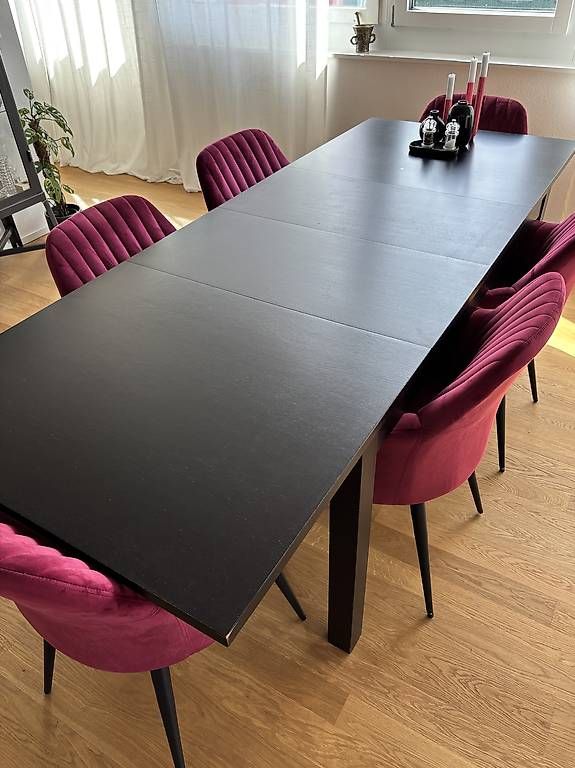 Ikea Tavoli: Esstisch, schwarz & ausziehbar – Usato da Luzern venduto da fbi_c6rs
