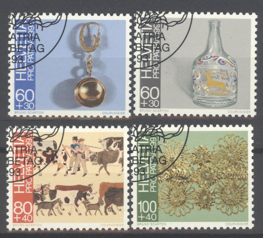 Tutti i francobolli: 1993, Pro Patria, ET – Usato da Willisau venduto da Vollstempel