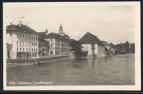 Cartoline postali: AK Solothurn, Landhausquai, 1929 – Usato da Berlin venduto da bartko-reher
