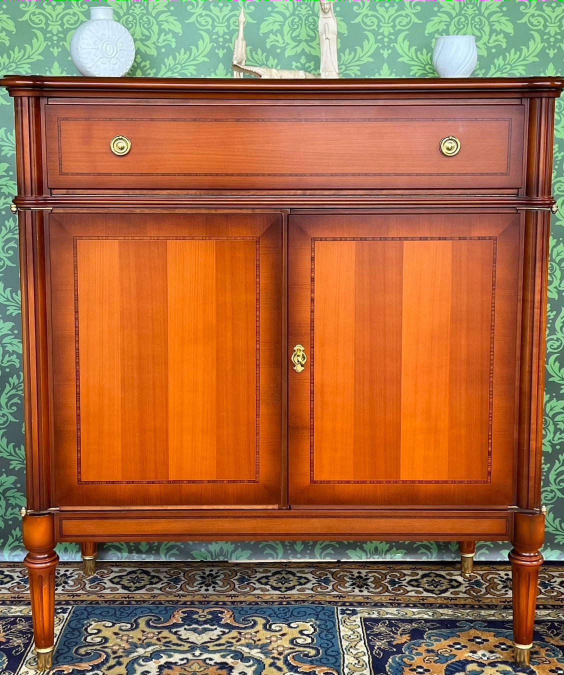 Cassettiere: Barock Kommode Anrichte Biedermeier Kirschholz Stilmöbel – Usato da Gemünden venduto da GEUENWALD 5
